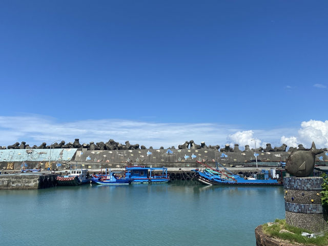 石梯漁港 🐟 賞鯨發源地 岬灣地形