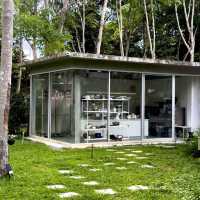 🌿 Aston Gilbert Café – คาเฟ่กระจกล่องหนกลางสวนยาง