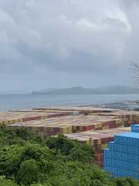 在這兒看海，看大梅沙海濱棧道，原來也很美🤩🤩