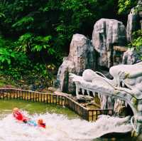 中國廣東遊龍峽漂流遊玩攻略，適合夏天親子遊