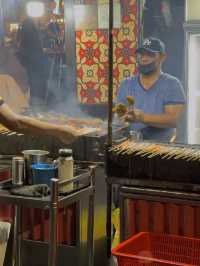 The Heartbeat of Satay Street on a Busy Weekend