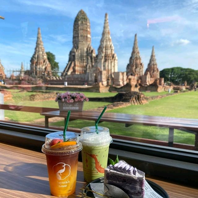 🌞ร้อนนี้เที่ยววัดไชยวัฒนารามนั่งคาเฟ่วิวสวย