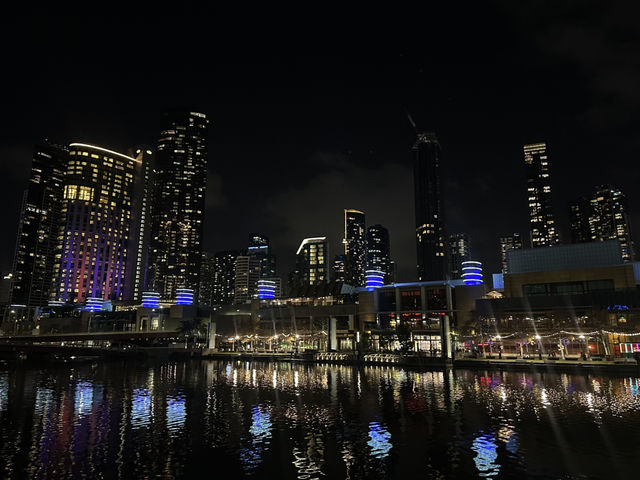 🌃 Melbourne Nights by the Yarra River | Crown Precinct Views