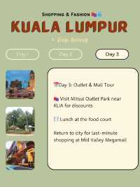 🇲🇾 Kuala Lumpur Itinerary 18: Shopping & Fashion 🛍️👗