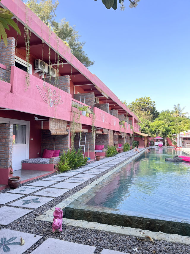 【ギリ島 インドネシア】PINK!PINK!PINK! 映え&かわいいHotel❤️