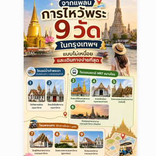 Wisata Religi ke 9 Kuil di Bangkok 。