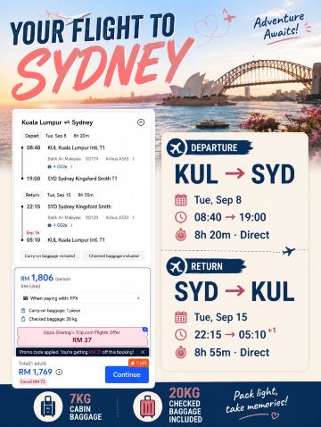🇦🇺 SYDNEY FROM RM1,769 ✈️ | YOUR 5D4N AUSTRALIA GETAWAY STARTS