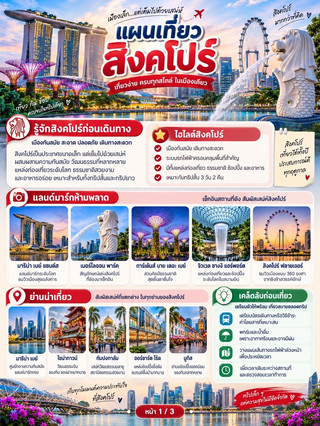 Singapore 3D2N Itinerary: Must-See Landmarks, Foodie Gems, and Ultimate Shopping!