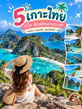 5 Thai islands with crystal-clear waters and beautiful beaches that you must visit at least once ✨