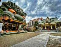 fantastic view of their temple and shrine.