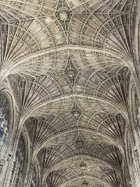 The magnificent roof of Kings College Chapel