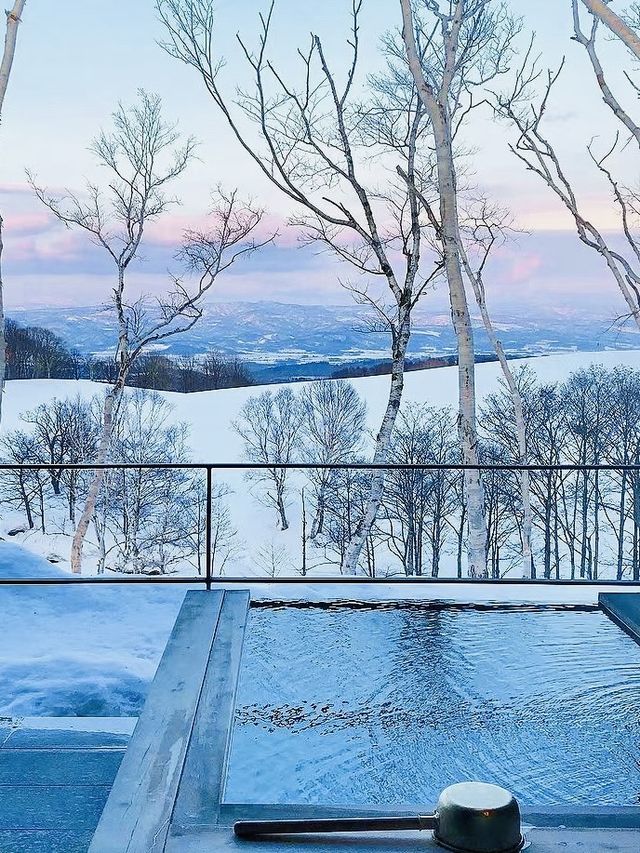 北海道溫泉旅館必二世谷坐忘林獨享雪景