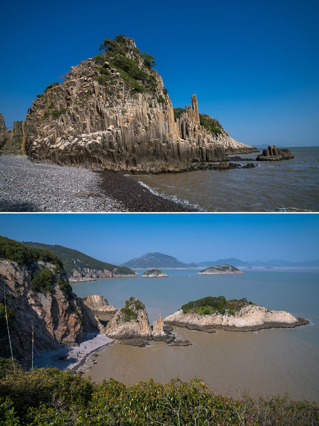 浙江一處奇景，千萬根巨石插在海面，世界罕見
