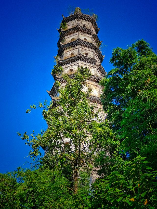 四川省自貢市富順縣天池湖位於寶慶鄉，是一個漂亮且綠樹成蔭的湖泊