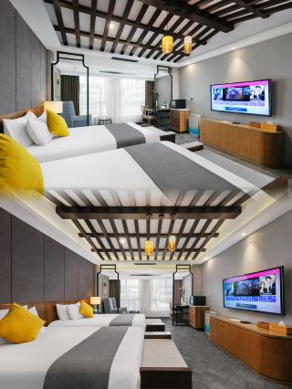 Changge City's central hotel boasts an unparalleled environment and smart accommodations