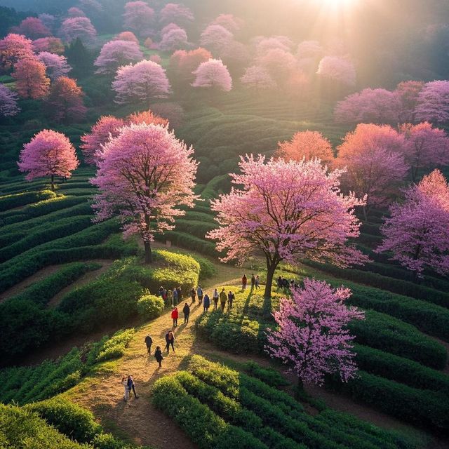 闖進冬日粉色夢境無量山櫻花谷