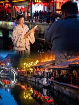Night Tour of Taierzhuang: A Thousand-Year-Old City Under the Moonlight 