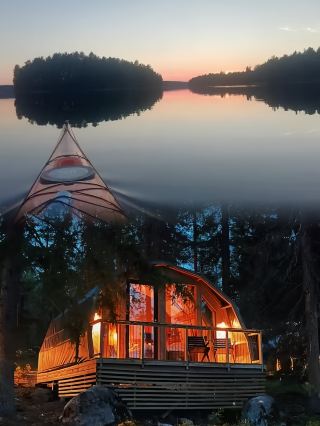 I'm obsessed with this nature hotel! Haltia Lake Hut