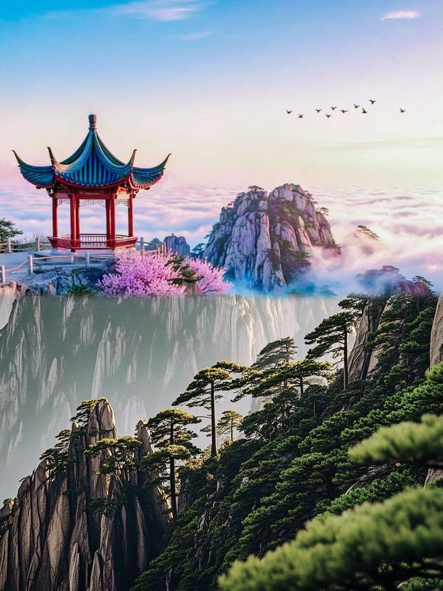 這輩子真的要來黃山瘋一下，不來後悔一輩子