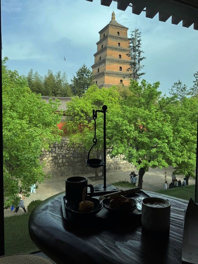 藏在大雁塔旁的私享觀景民宿