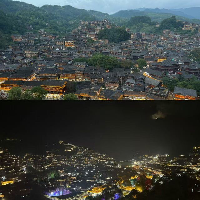 特意為了窗外的美景，來到西江千戶苗寨
