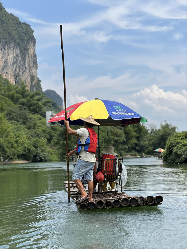Yulong River Bamboo rafting from Jima Wharf