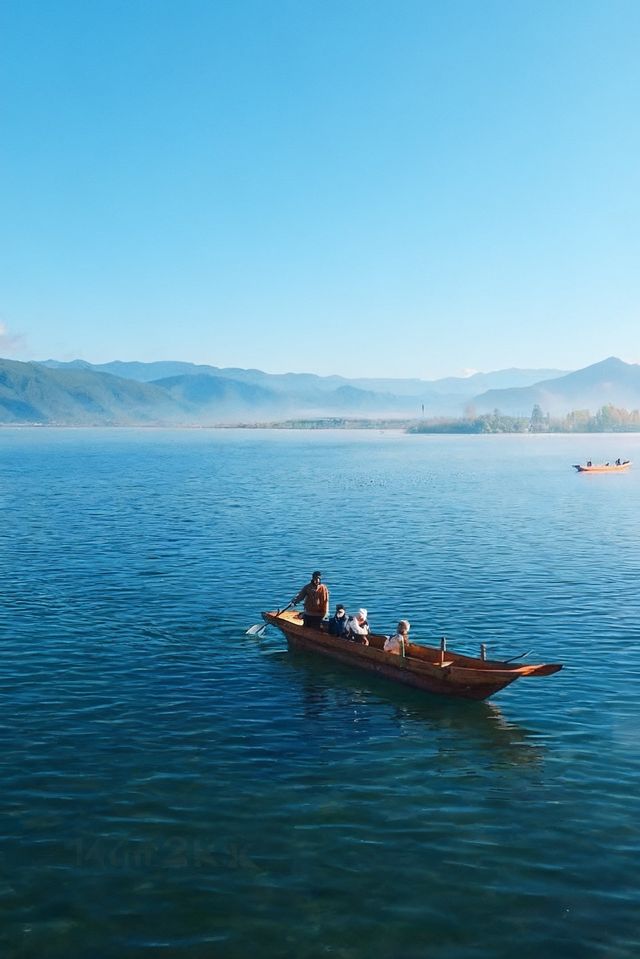 接下來的瀘沽湖美若人間仙境