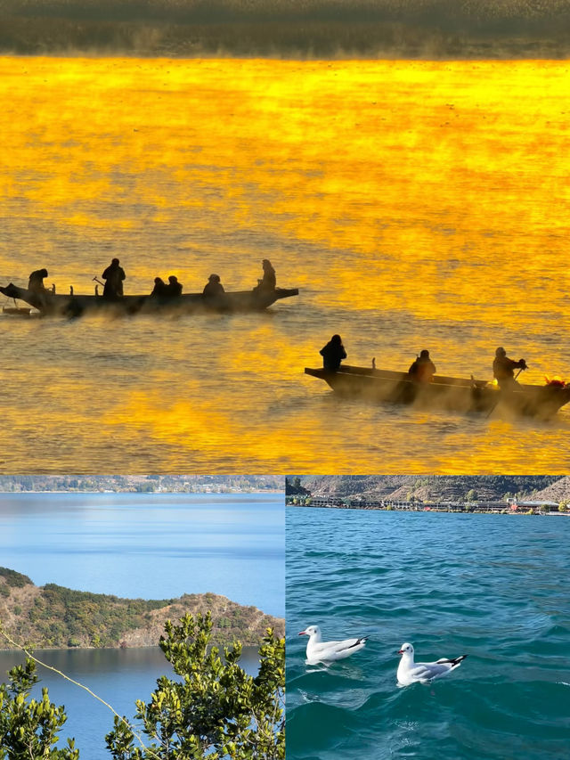 “瀘沽湖晨霧，彷彿一場盛大的油畫展”