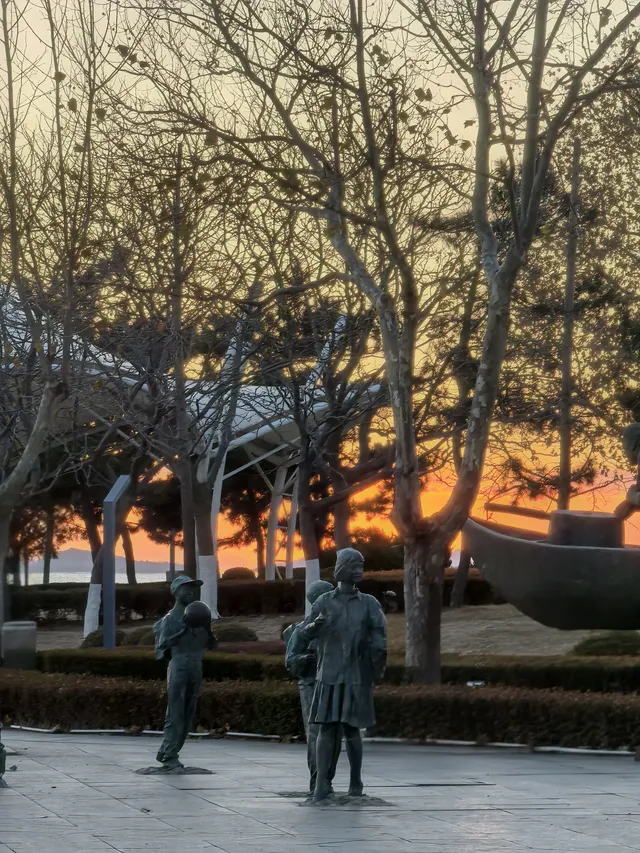 大連傅家莊的落日熔金 大連傅家莊的落日熔金