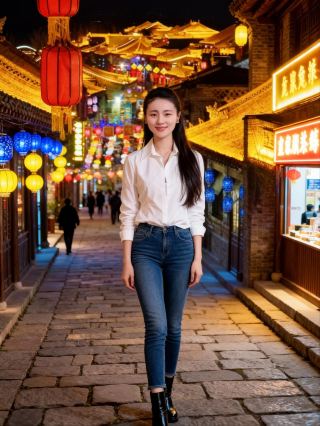 ออกเดินทางจากฉือเจียจวงในอีก 0.5 ชั่วโมง! ทัวร์ชมเมืองโบราณหลงฉวนยามค่ำคืน เปรียบเสมือนการเดินทาง "30,000 ไมล์จากฉางอาน"!