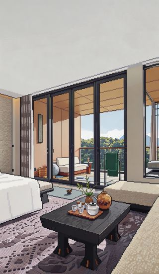 Emei Mountain’s first luxury brand hotel, Banyan Tree, a hidden retreat check-in "pixel version"