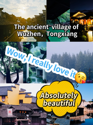 "Wuzhen benar-benar merupakan wilayah Jiangnan. Hujan gerimis memasuki Jiangnan, dan pemandangannya bagaikan lukisan tinta."