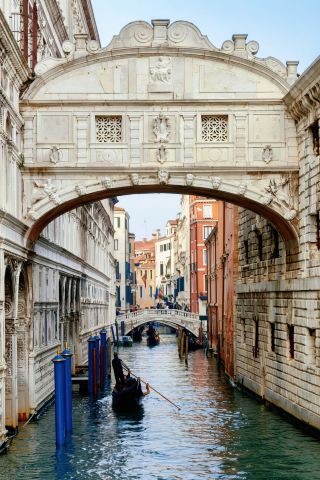 A classic scene you're sure to encounter in Venice is the Bridge of Sighs