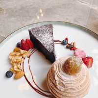 💕少女最愛的下午茶🫖🍫🍰 Courtyard by Marriott Taipei Downtown 台北國泰萬怡酒店