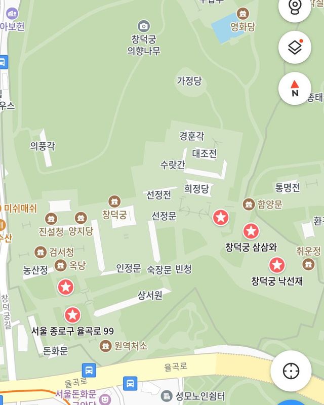 창덕궁 매화 스팟 지도로 공유해요!