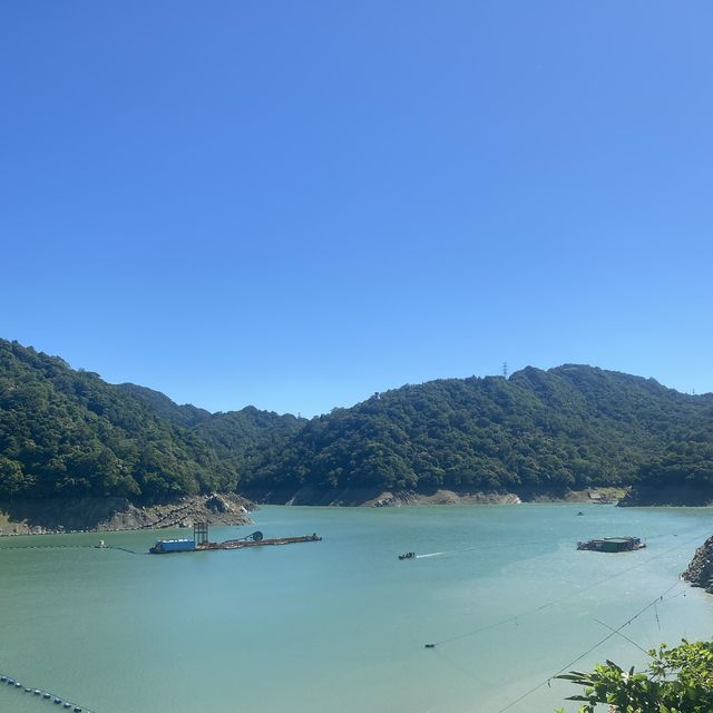 石門水庫遊艇碼頭 ⛰️ 搭船到桃園的桃花源✨