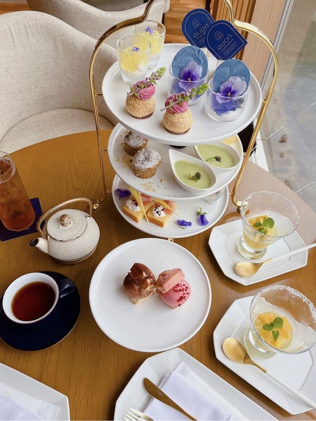 【福岡カフェ】沖縄をイメージしたアフタヌーンティー💜