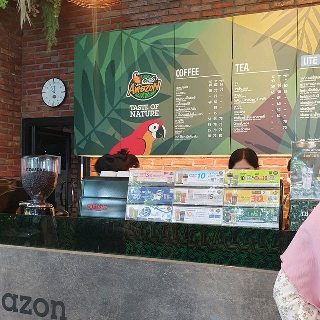 คาเฟ่สวนป่า Amazon @ ปตท.สิงหนคร