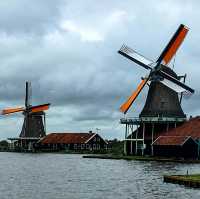 Zaanse Schans Countryside and Windmills 