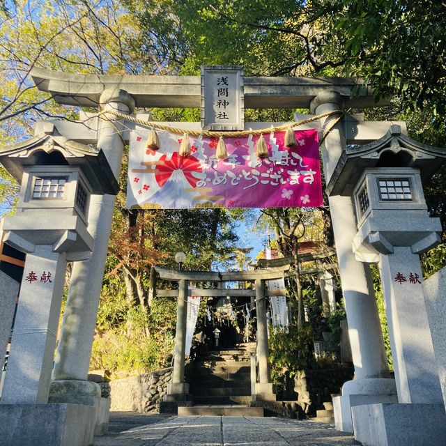 多摩川が一望できる絶景 - 多摩川浅間神社 -