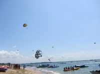 Water Sports Adventure at Nusa Dua Beach: Jet Skiing, Parasailing, and Relaxation