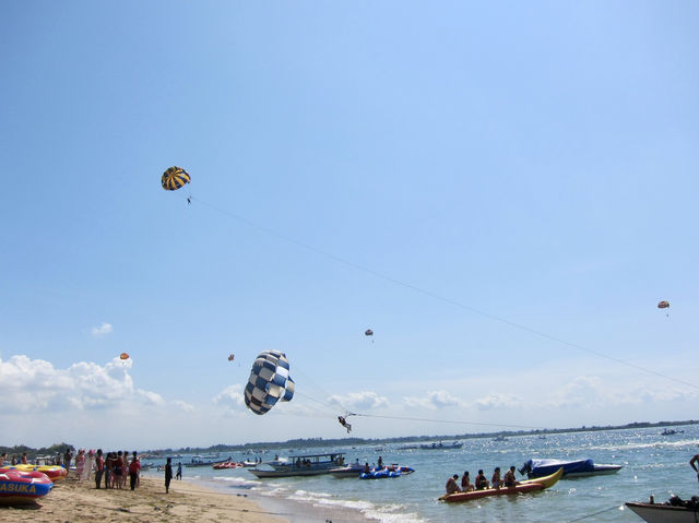 Water Sports Adventure at Nusa Dua Beach: Jet Skiing, Parasailing, and Relaxation