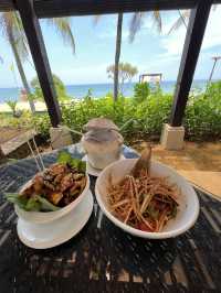 Beautiful luxury resort surrounded by lush greenery and blue sea!