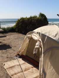 Weekend camping on the coast of Carlsbad❤️