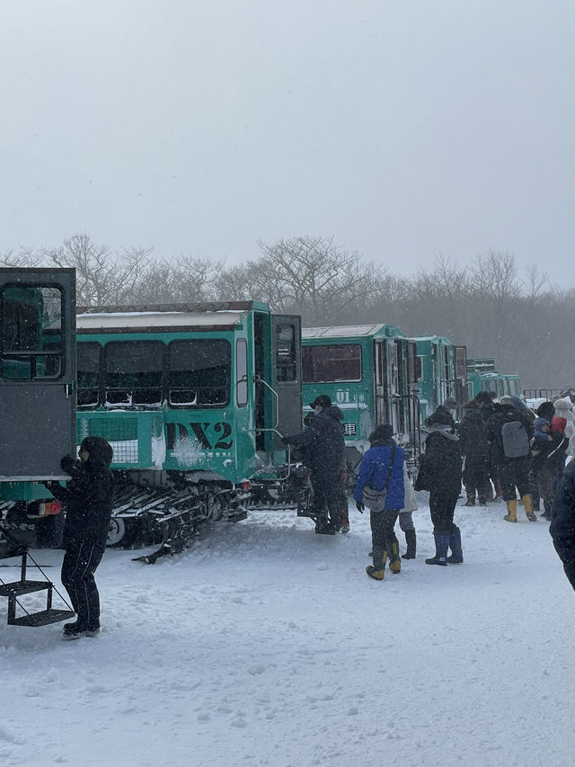 【宮城×冬の旅】冬の風物詩 樹氷を雪上車に乗って観光