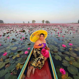 The Red Lotus Field at Ban Rang Bua