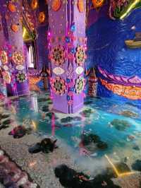 タイ🇹🇭アユタヤ💜パープル寺院　ワットクラークロン　魅力的でフォトジェニック‼