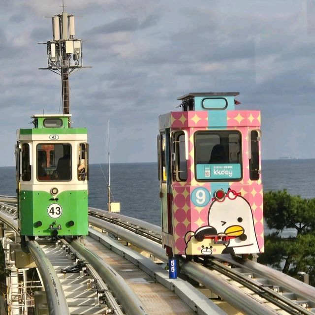 海雲台天空膠囊列車，釜山超夯打卡景點，超夢幻可愛！