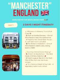 Manchester itinerary 