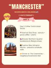 Manchester 3-days itinerary 🧡